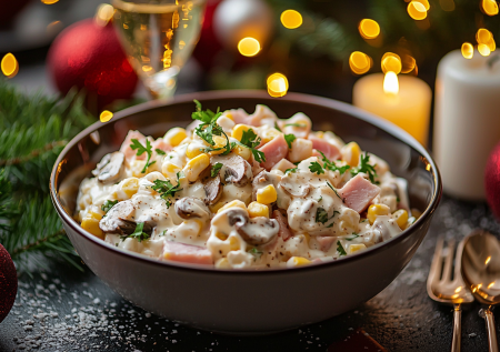 Буду готовить на Новый год за 10 минут: обалденный салат без варки — нужны ветчина и еще 3 простых ингредиента