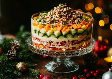 Салат «Шик» — украшение новогоднего стола: хватит делать надоевшие салаты, попробуйте новый хит