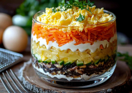 Знакомое блюдо в новом формате — шпроты в «шубе» из картофеля! Очень вкусная и простая закуска на праздничный стол