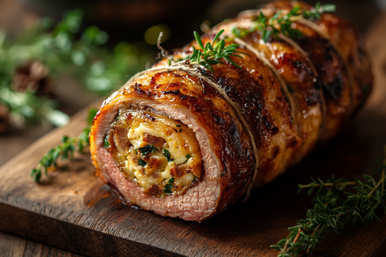 Рулет из свинины на Новый год: простой рецепт