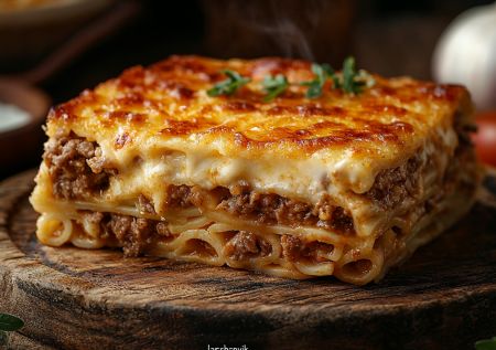 Лапшевник с фаршем — сытный и вкусный: обалденное блюдо с молочной заливкой в духовке