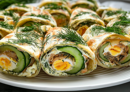 Только шпроты, лаваш и плавленые сырки — делаю вкуснейшие рулетики на новогодний стол: просто и очень вкусно