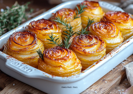 Драники отменяются. Пеку картофельные «розы» с хрустящими лепестками — получается очень вкусно и необычно