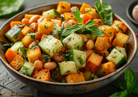 Салат из фасоли за 10 минут — быстрый и сытный рецепт для будней и внезапных гостей на вашем столе