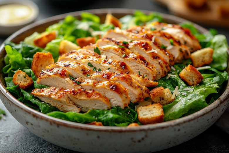 Быстрый салат с копченой курицей