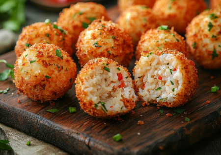 Новогодние шарики из крабовых палочек за 5 минут! Шедевр на скорую руку