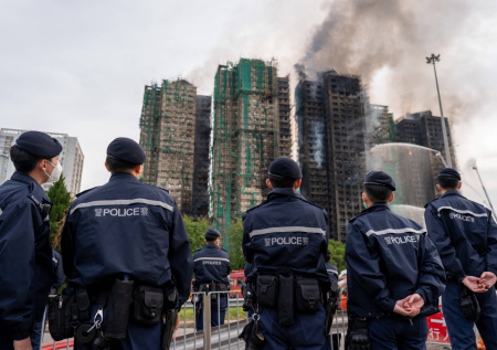 Россия выразила соболезнования в связи с жертвами пожара в Гонконге