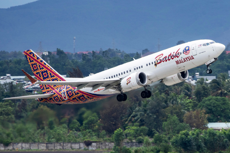 Самолет Boeing 737 MAX авиакомпании Batik Air Malaysia