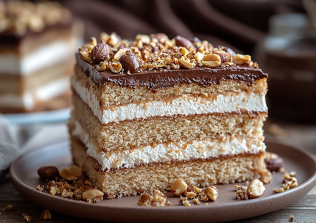 Простой торт «Коровка» — пеку его на все праздники и дни рождения. Коржи месить всего 7 минут, а крем легкий из 2 ингредиентов