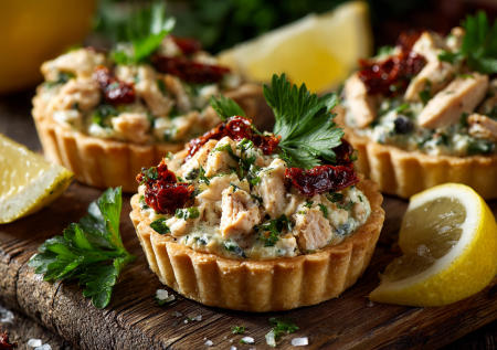 С легкой дымкой: рецепт тарталеток с копченой курицей