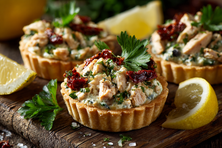 С легкой дымкой: рецепт тарталеток с копченой курицей