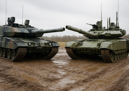«Легкая мишень»: чем Т-90МC лучше нового немецкого танка Leopard 2A8