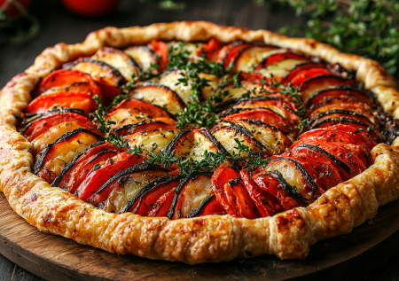 Превращаем классический рататуй в необычный пирог — нежное тесто и сочные овощи в невероятном комбо