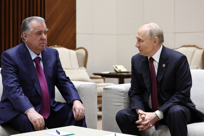 Владимир Путин и Эмомали Рахмон