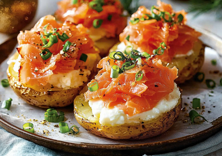 Крутая закуска к вину на Новый год: печем картофельный блин и кладем вкуснейшую начинку