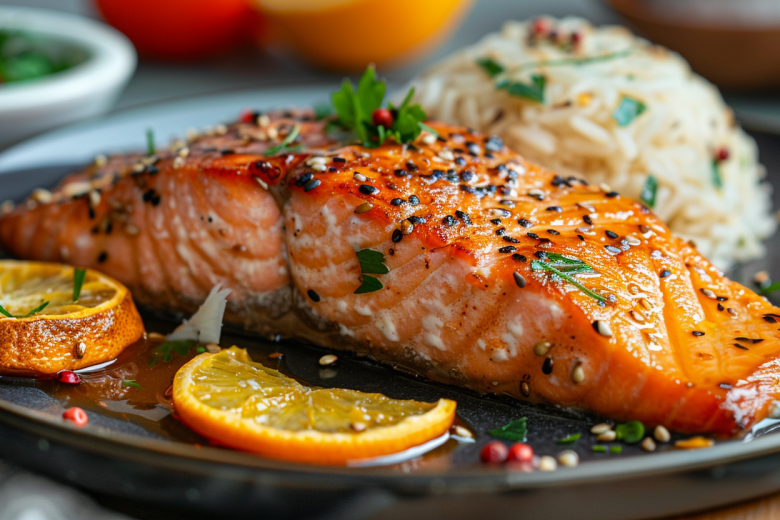 Без заморочек: горбуша в духовке в апельсиново-имбирном маринаде