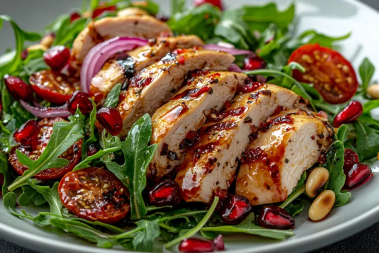 За 15 минут: салат с копченой курицей и руколой — улетает тут же