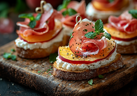 Удивите всех: канапе на шпажках с сыром и персиком — необычно и легко