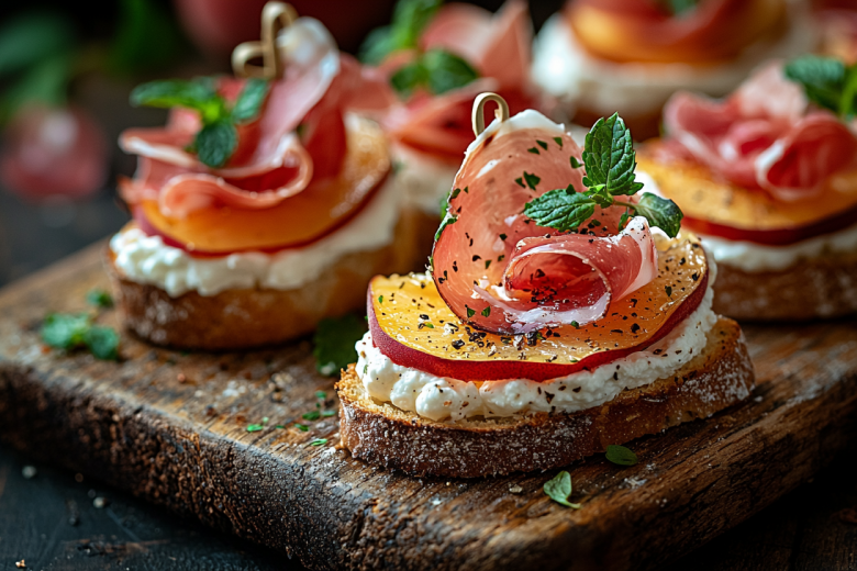 Удивите всех: канапе на шпажках с сыром и персиком — необычно и легко