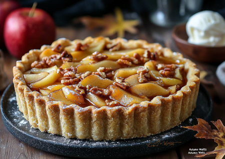 Шарлотку больше не делаю! Пеку яблочный пирог «Осенний вальс» с кленовым сиропом — рассыпчатое тесто и яблоки в карамели