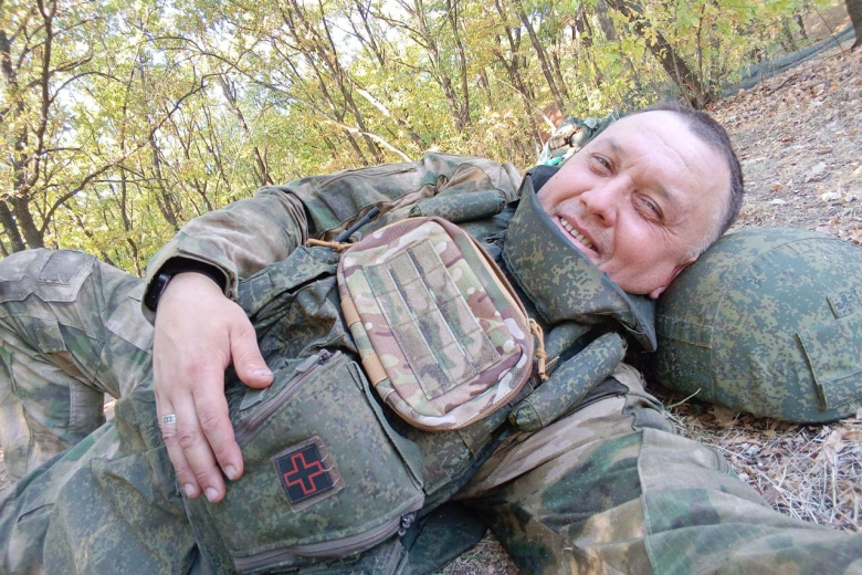 Николай Романов с позывным Салют