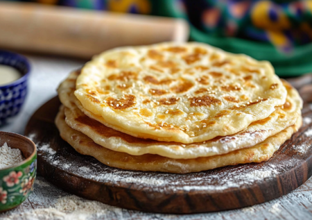 Больше никакого батона! Готовлю узбекские чалпак: кефир, мука и 15 минут готовки. Проще оладий, вкуснее багета