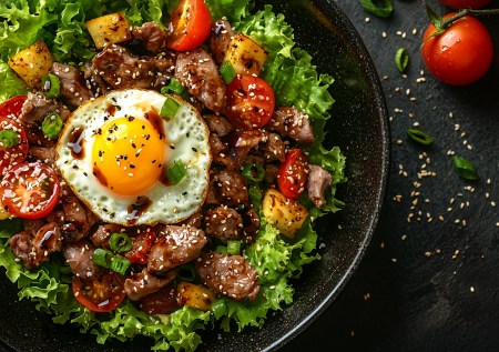 Печень обжарила в соевом соусе и меде и смешала с 3 ингредиентами: готовим салат «как в ресторане» за 10 минут