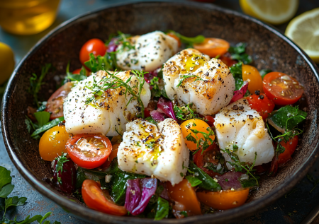 Нежный салат, который подойдет для ужина: сочетание трески и свежих овощей по новому рецепту