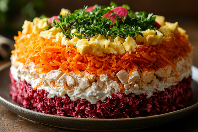 5 слоеных салатов: рецепты