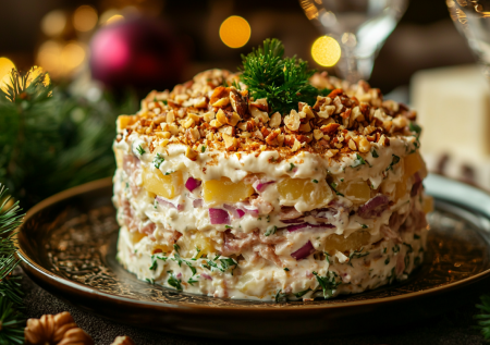 Мясной салат «Принц»: если любите посытнее, этот рецепт — просто находка