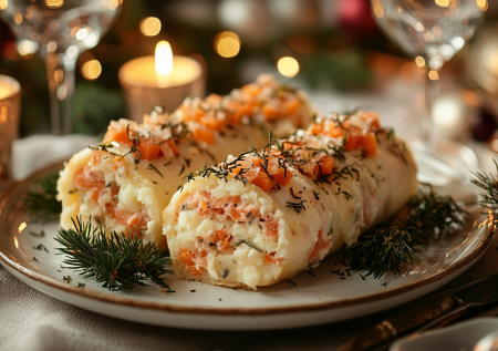 Роллы из картошки: бюджетный рецепт зрелищной закуски на Новый год