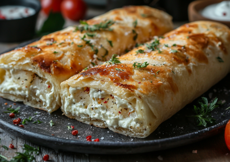 Достаю лаваш и творог — закуска выходит лучше ресторанной! Делаю рулет с зеленью: ленивый завтрак за 15 минут