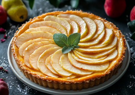 Чизкейк с грушей и творогом: в нем идеально все — мало калорий и праздничный вид