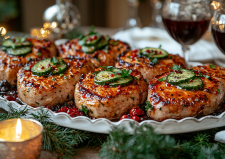 Отбивные из свинины с солеными огурцами: мясо с такой шапочкой идеально подойдет на Новый год