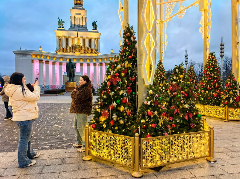 Новогодние световые инсталляции на ВДНХ