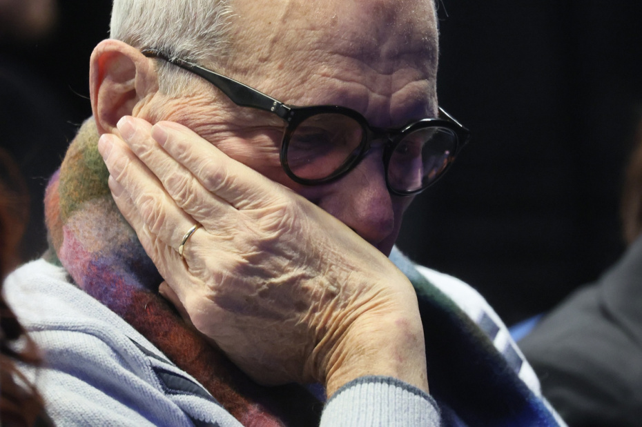 Эммануил Виторган на церемонии прощания с Всеволодом Шиловским Московском театре Всеволода Шиловского в Москве