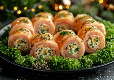 Быстрая закуска на Новый год: все натерли в одну большую миску и завернули в ветчину