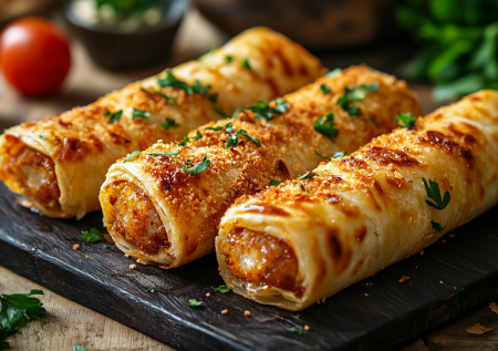 Быстрые пирожки — сосиски с сыром в лепешке: отменный завтрак и перекус, можно замораживать