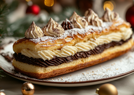 Рулет «Эклер»: нежнейшая вкуснятина с шоколадным кремом, которую готовить гораздо проще эклеров