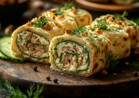 Всего 3 ингредиента и лаваш — готовлю праздничные рулеты со шпротами: новогодний стол без возни и скучных салатов