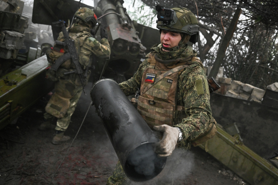 Военнослужащие ВС РФ в зоне СВО на Красноармейском направлении