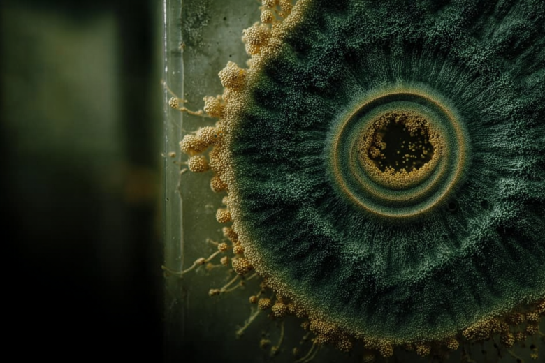 Cladosporium sphaerospermum в представлении ИИ