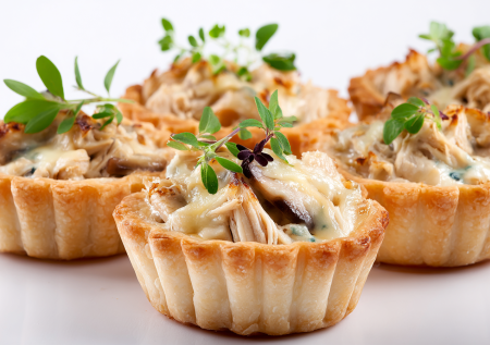 Жюльен, достойный праздника! Готовлю эти тарталетки на Новый год, и гости в восторге