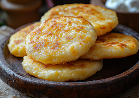 Сырники отменяю. Готовлю чвиштари по-грузински: кукурузная мука, сулугуни и 15 минут