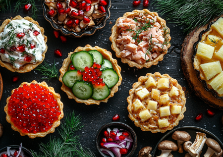 Топовые начинки для тарталеток: ассорти вкусняшек на Новый год — все просто и быстро