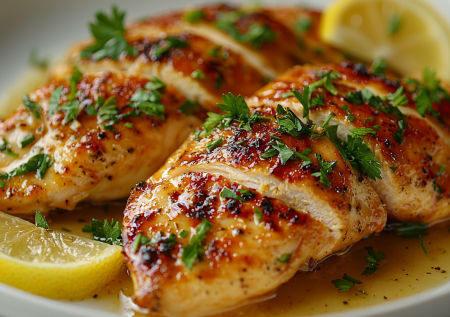 Готовлю курицу с лимонным маслом — нежное мясо в хрустящей корочке за 20 минут