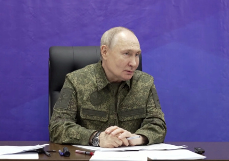 Посещение Путиным военного штаба 30 ноября попало в кадр