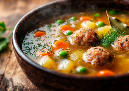 Восточный суп с фрикадельками и рисом — простой, но добавки попросят все: уютное блюдо для холодной погоды