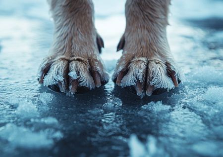 Выбежавшую на тонкий лед собаку спасли под Петербургом