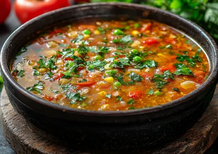 Готовлю машхурду прямо на сковороде — густой суп с говядиной и овощами: путешествие в Азию не выходя из кухни